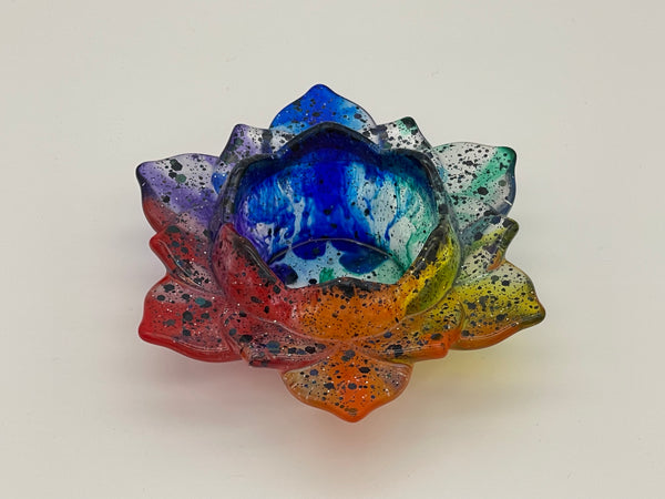 Resin Lotus Tea Light Holder