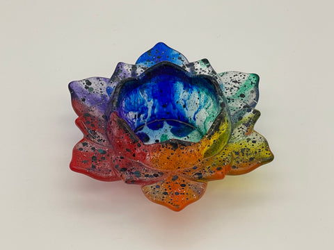 Resin Lotus Tea Light Holder