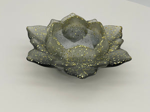 Resin Lotus Tea Light Holder