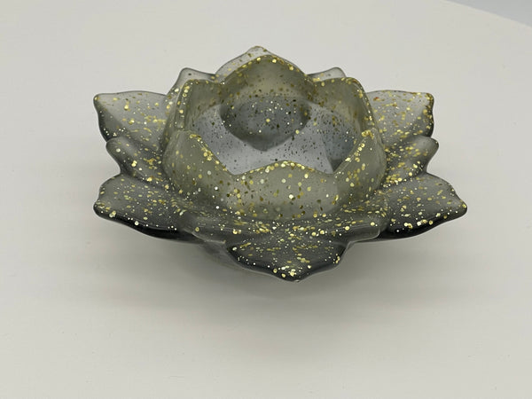 Resin Lotus Tea Light Holder