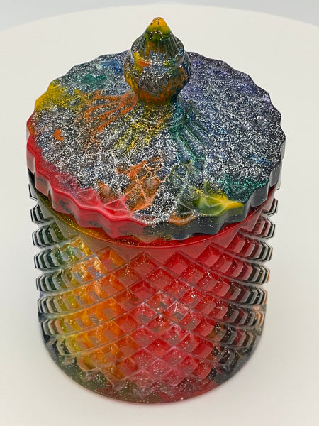 Tall Resin Trinket Box