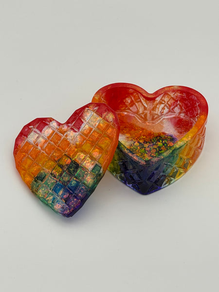 Resin Heart Box