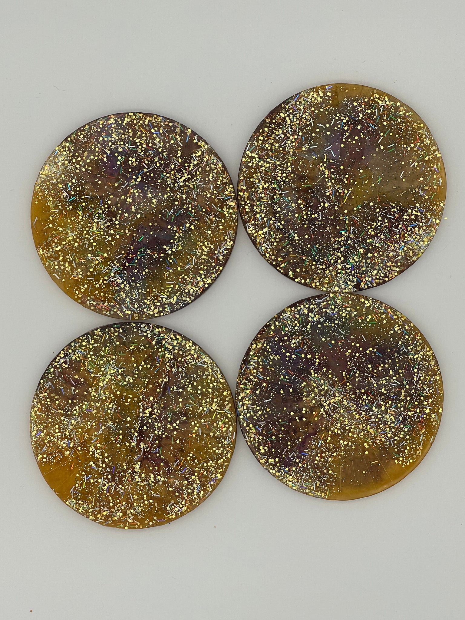 Resin Holographic Coaster - Set of Four