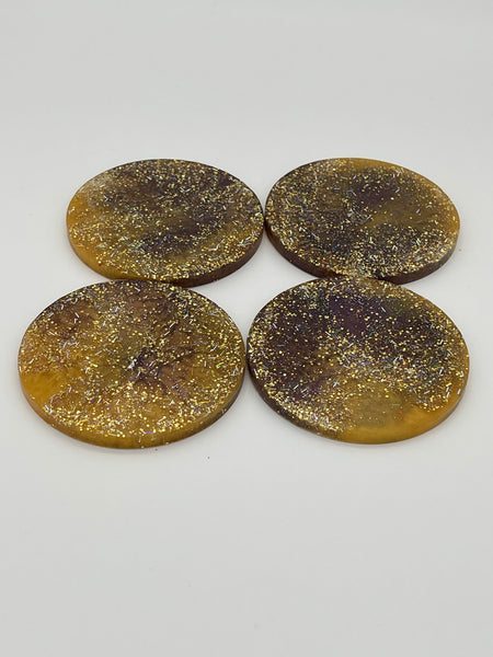 Resin Holographic Coaster - Set of Four