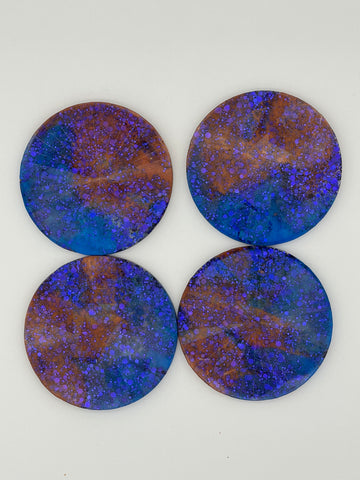 Resin Holographic Coaster Set of Four