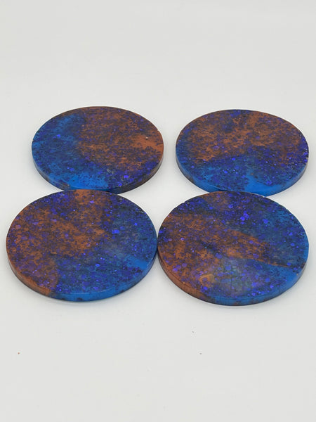 Resin Holographic Coaster Set of Four