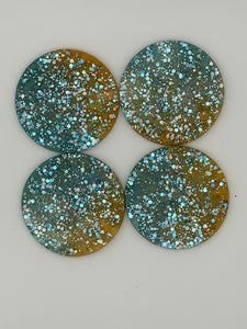 Resin Holographic Coaster Set of Four