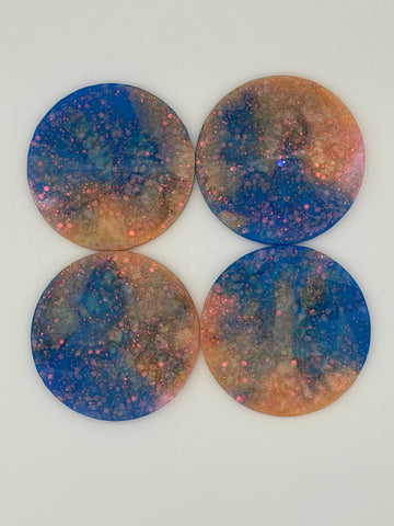 Resin Holographic Coaster Set of Four