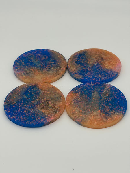 Resin Holographic Coaster Set of Four