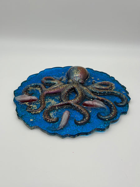 Resin Hanging Octopus Plaque