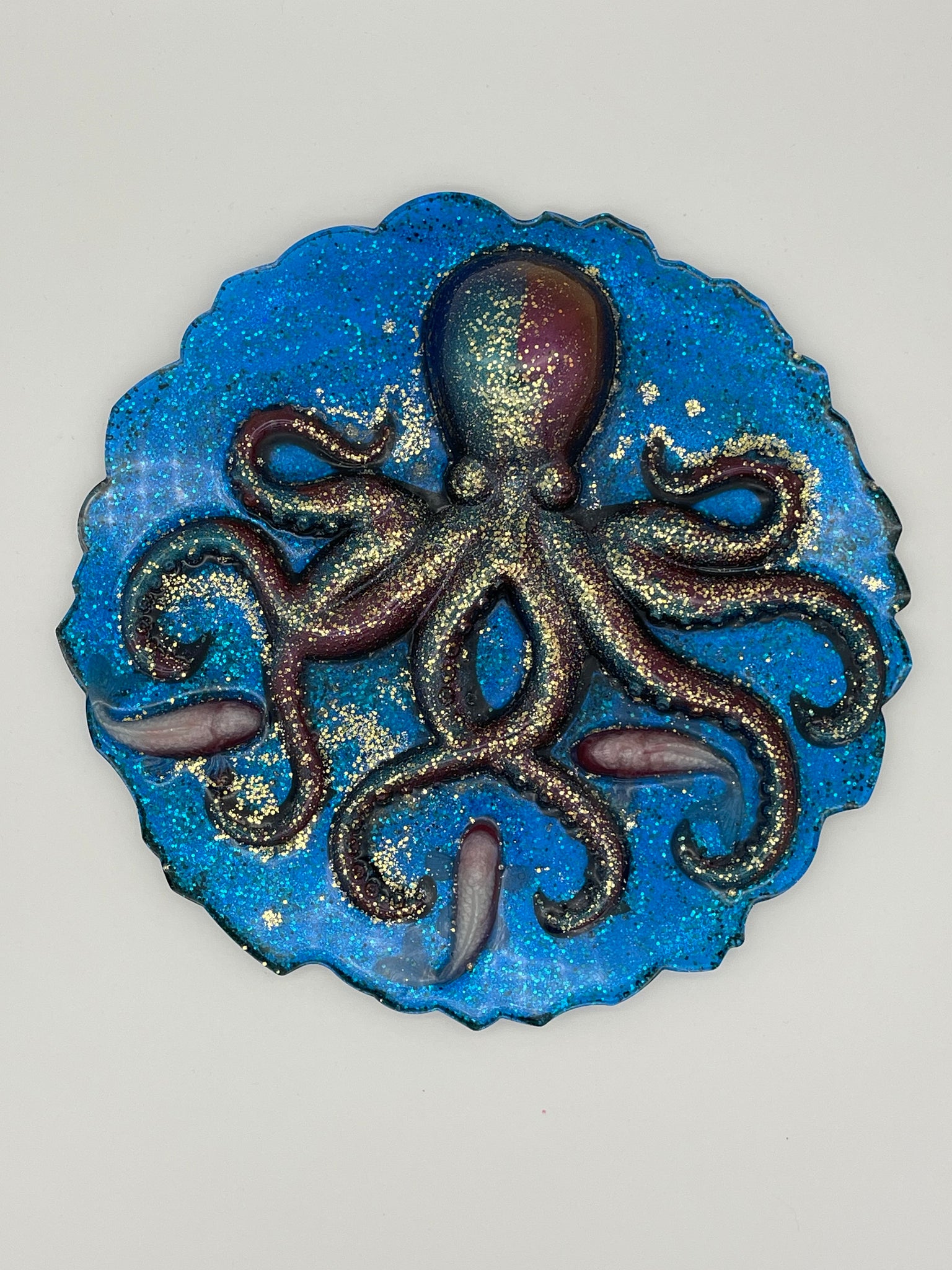 Resin Hanging Octopus Plaque