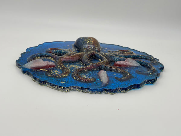 Resin Hanging Octopus Plaque