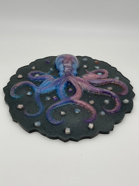 Resin Hanging Octopus Plaque