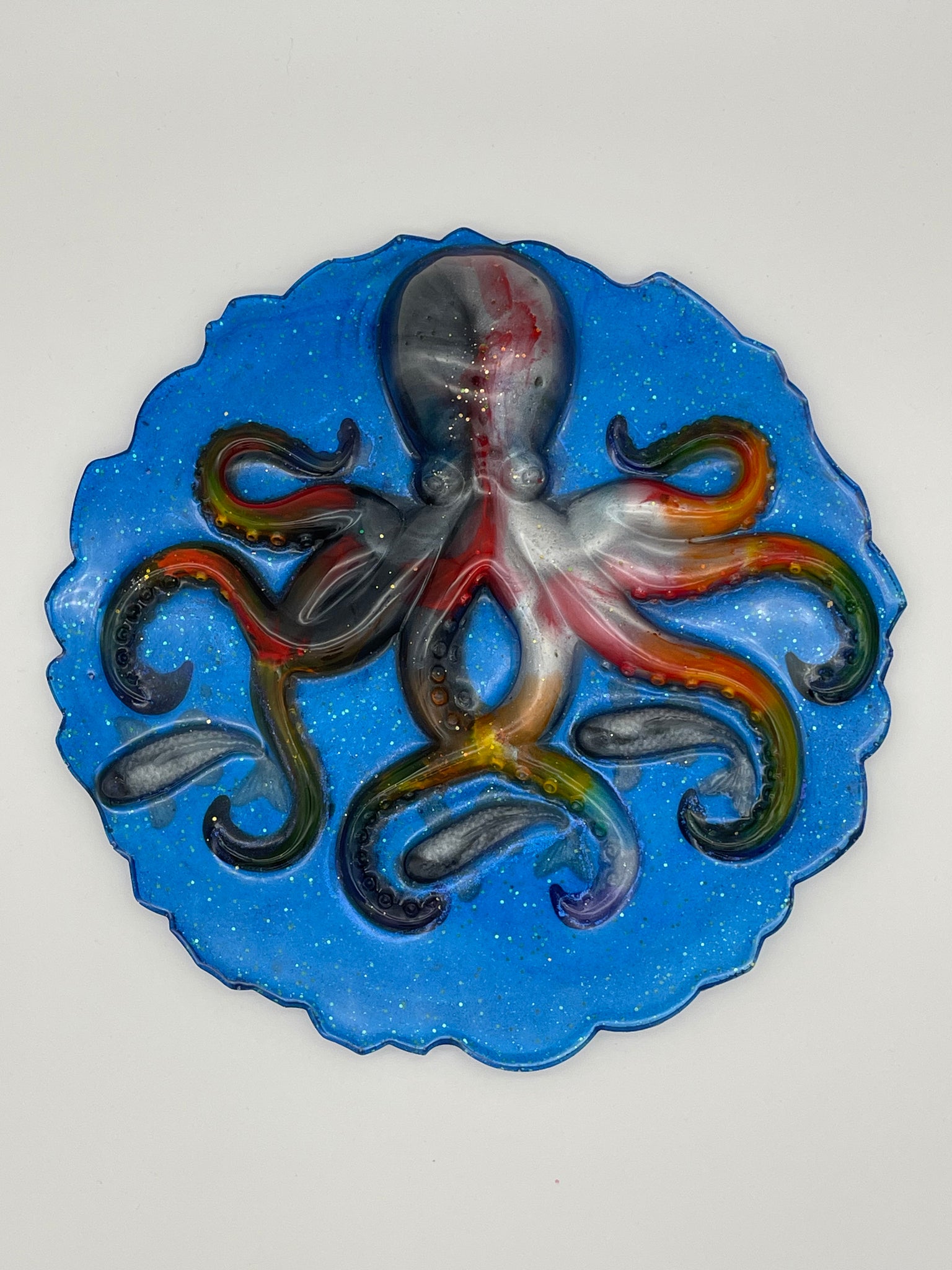 Resin Hanging Octopus Plaque