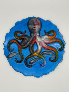 Resin Hanging Octopus Plaque