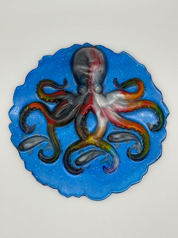 Resin Hanging Octopus Plaque