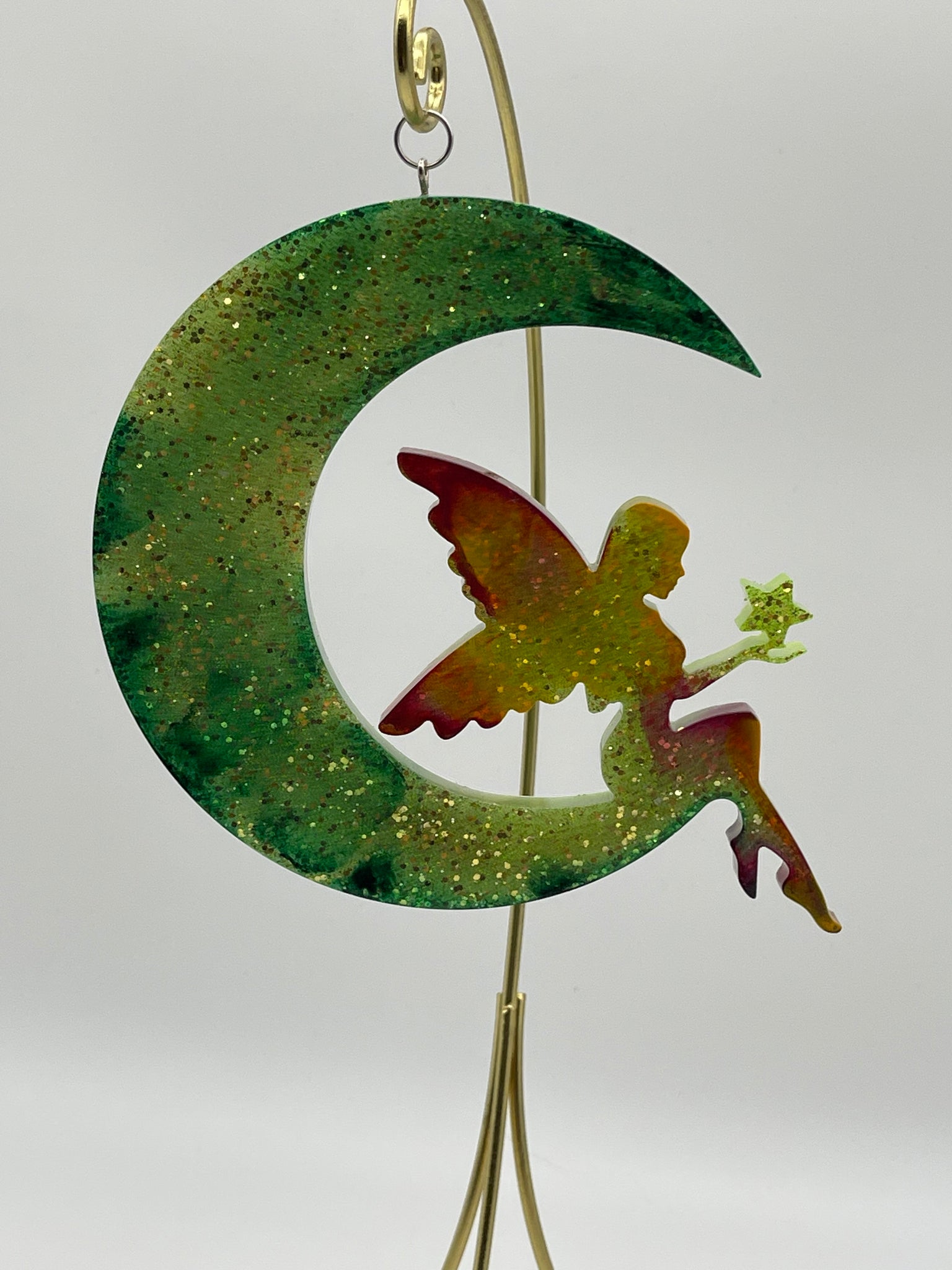 Resin Moon Fairy Suncatcher