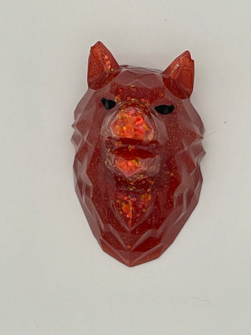 Resin Paperweight- Wolf Head