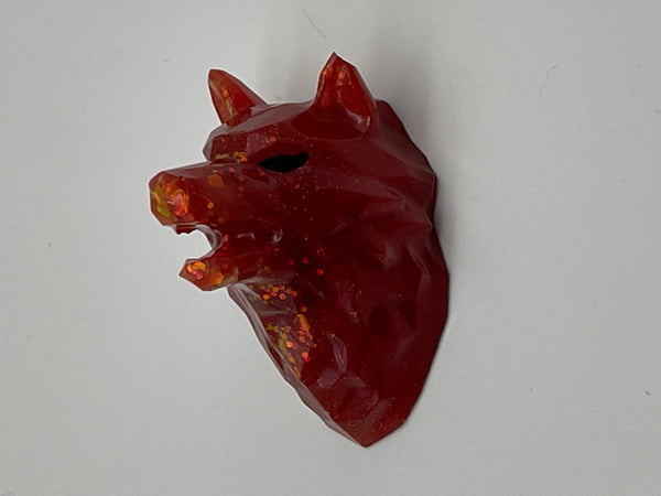 Resin Paperweight- Wolf Head