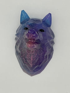 Resin Paperweight- Wolf Head