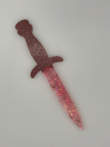 Resin Art Dagger (has minor defects)